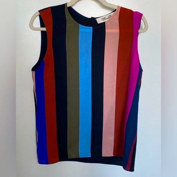DVF Striped Shell Top - Picture 2 of 4
